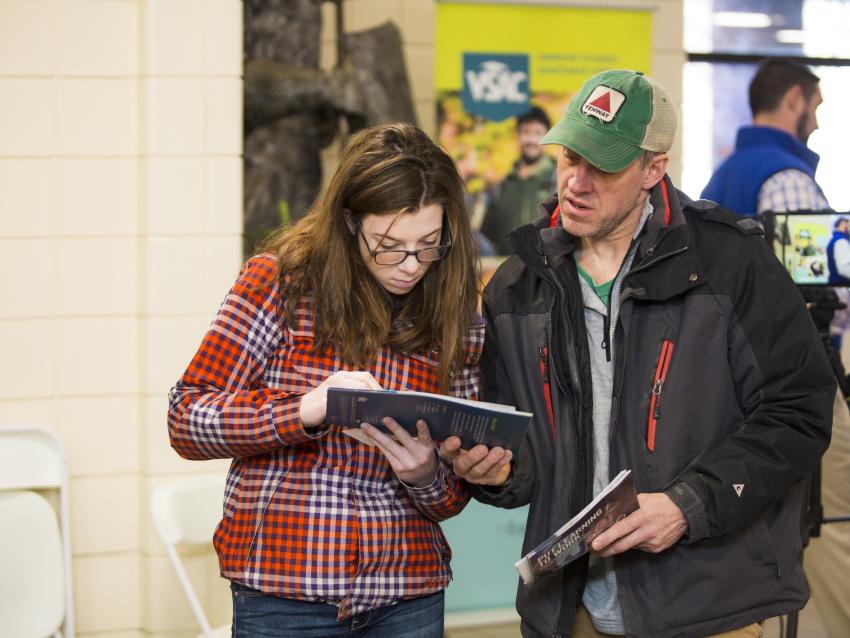 Father and daughter planning for college