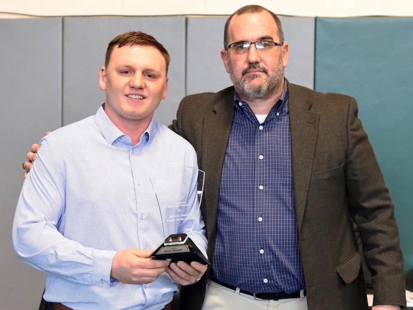 Devon Kimball and coach