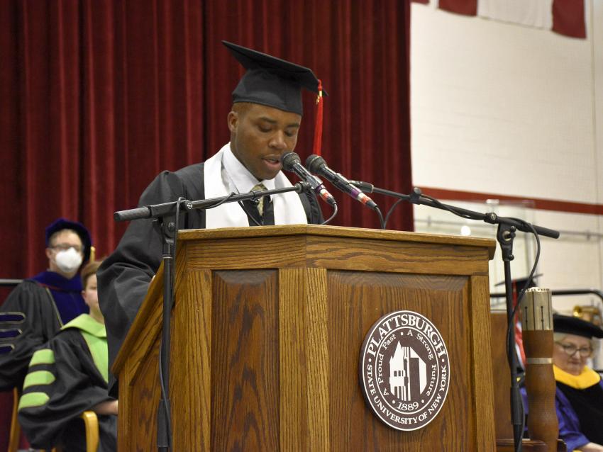 Aquilas Lokossou, a psychology honors student from Burlington.