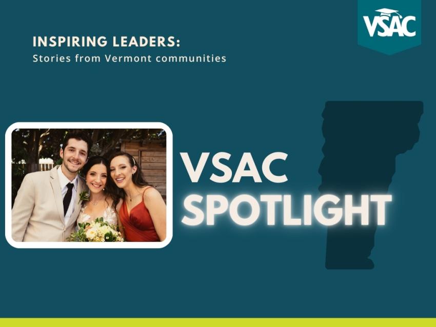 Amara and Nick with their mom, Joanne, at Amara’s wedding