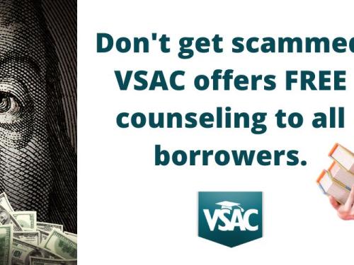 Don't get scammed graphic