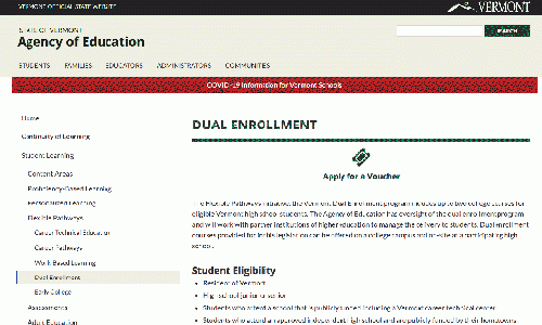 dual enrollment voucher