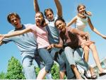 Teens enjoying summer
