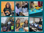 compilation of images at career fair